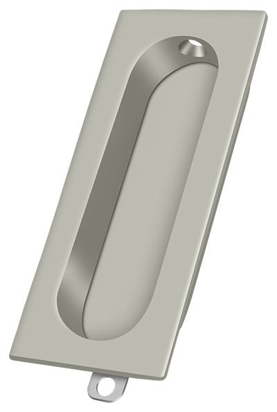 Deltana FP222U15 Flush Pull; Rectangle; 3-1/8" x 15/16"; Satin Nickel Finish