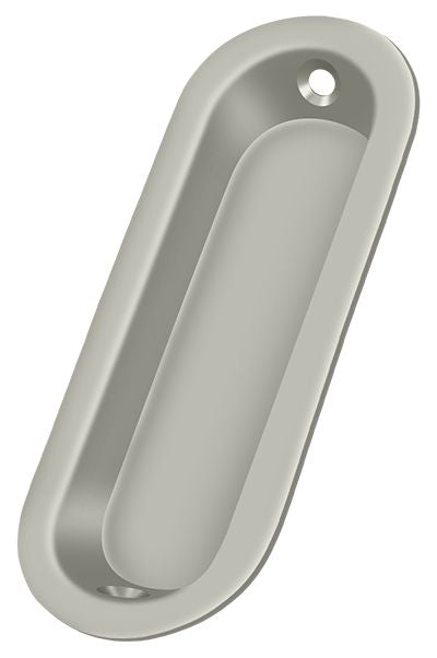 Deltana FP223U15 Flush Pull; Oblong; 3-1/2" x 11/4" x 5/16"; Satin Nickel Finish