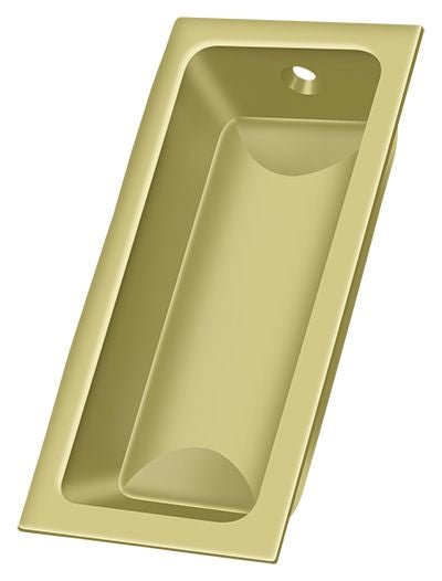 Deltana FP227U3 Flush Pull; Large; 3-5/8" x 1-3/4" x 1/2"; Bright Brass Finish