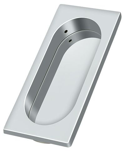 Deltana FP4134U26 Flush Pull; Large; 4" x 1-5/8" x 3/8"; Bright Chrome Finish