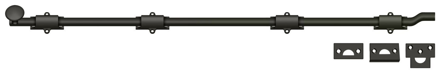 Deltana FPG4210B 42" Surface Bolt with Offset; Heavy Duty; Oil Rubbed Bronze Finish