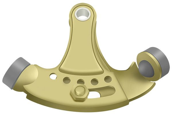 Deltana HPA69U3 Hinge Pin Stop; Hinge Mounted; Adjustable; Bright Brass Finish