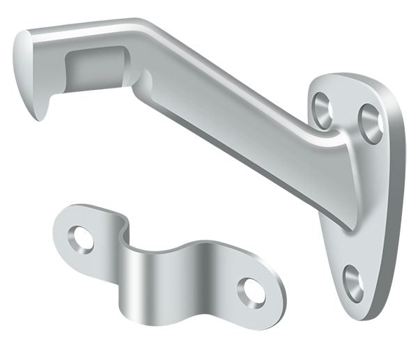 Deltana HRB325U26 Hand Rail Brackets; 3-5/16" Projection; Bright Chrome Finish