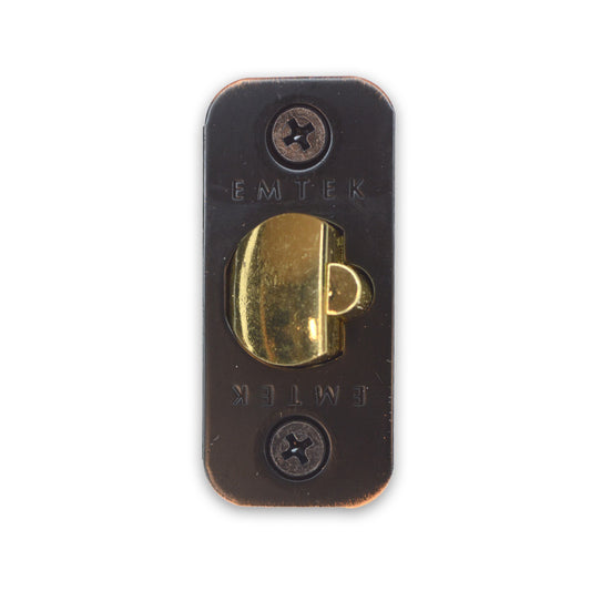 Emtek LC4-DLB2375R-US10B Key in Lever or Knob 2-3/8" Backset 1/4" Radius Corner Deadlatch Oil Rubbed Bronze Finish