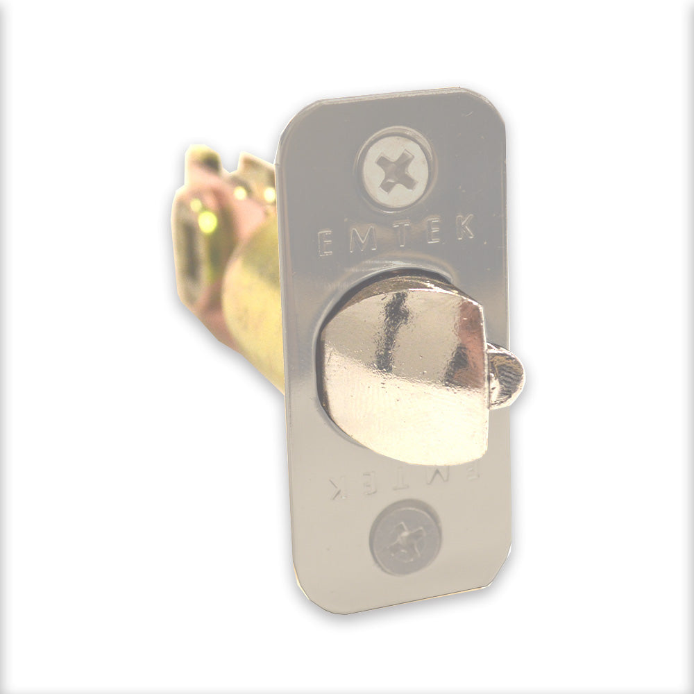 Emtek LC4-DLB2375R-US15 Key in Lever or Knob 2-3/8" Backset 1/4" Radius Corner Deadlatch Satin Nickel Finish