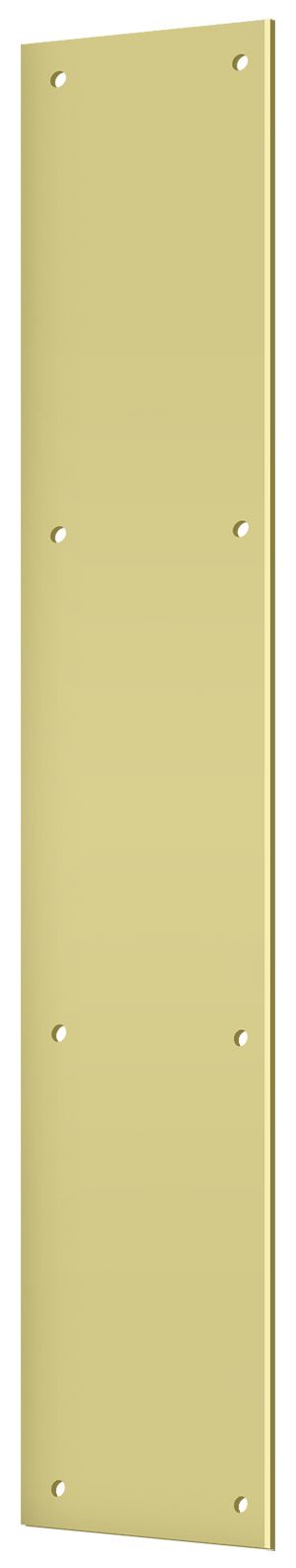 Deltana PP3520U3 Push Plate 3-1/2" x 20"; Bright Brass Finish