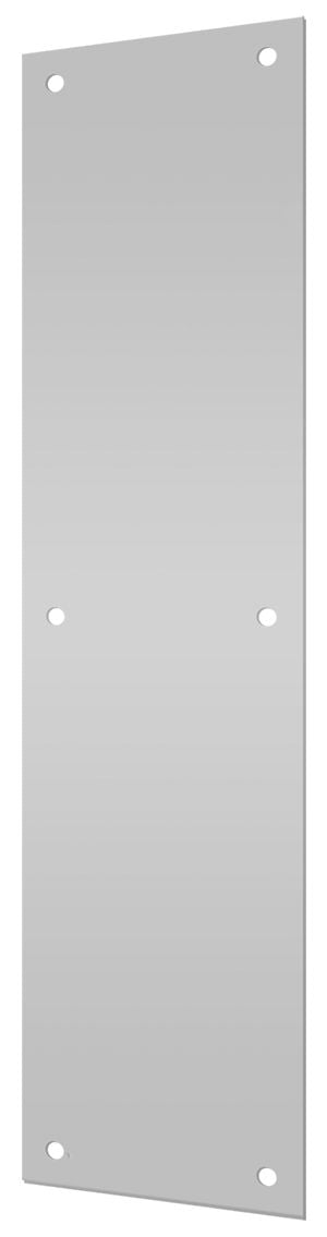 Deltana PP4016U32D Push Plate 4" X 16" S/S; Satin Stainless Steel Finish