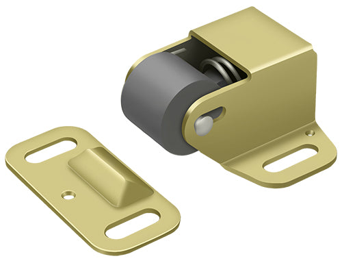 Deltana RCS338U3 Roller Catch Surface Mounted; Bright Brass Finish