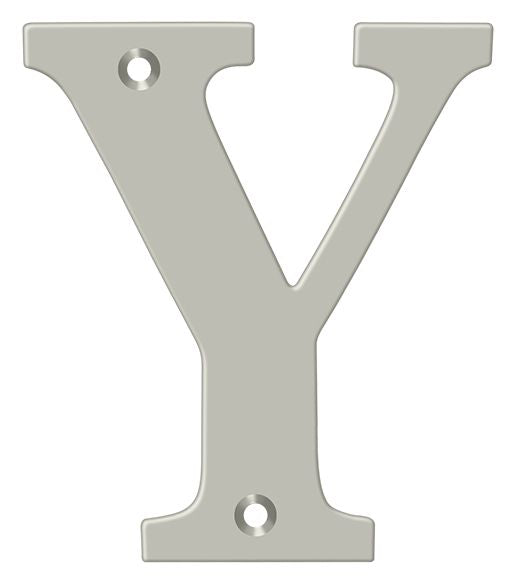 Deltana RL4Y-15 4" Residential Letter Y; Satin Nickel Finish