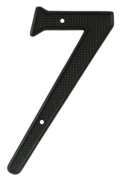 Deltana RNZ47 4" Numbers; Zinc; Black Finish