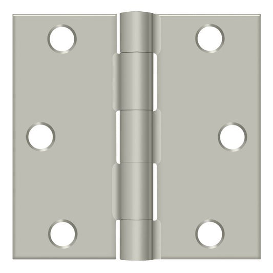 Deltana S33U15-R 3" x 3" Square Hinge; Satin Nickel Finish