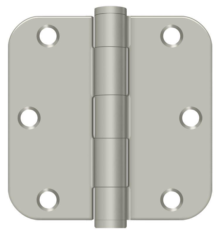 Deltana S35R5HD15 3-1/2" x 3-1/2" x 5/8" Radius Hinge; Heavy Duty; Satin Nickel Finish