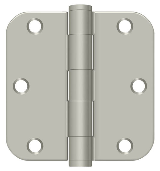 Deltana S35R5HD15 3-1/2" x 3-1/2" x 5/8" Radius Hinge; Heavy Duty; Satin Nickel Finish