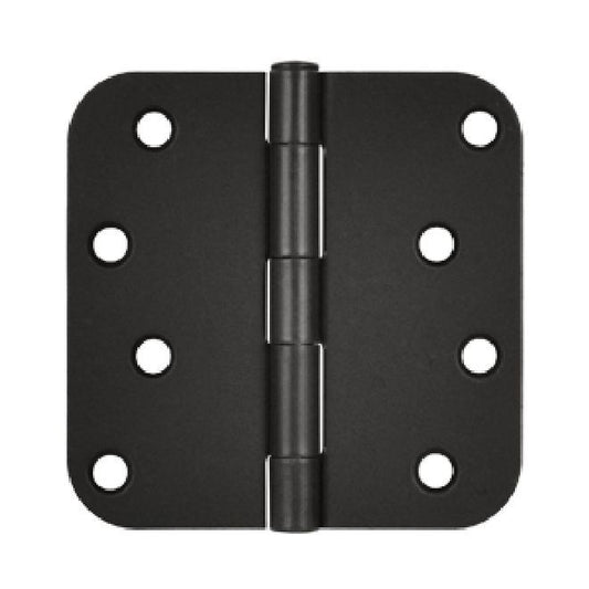 Deltana S44R510B 4" x 4" x 5/8" Radius Hinge; Oil Rubbed Bronze Finish