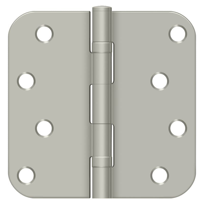 Deltana S44R5BB15 4" x 4" x 5/8" Radius Hinge; Ball Bearings; Satin Nickel Finish