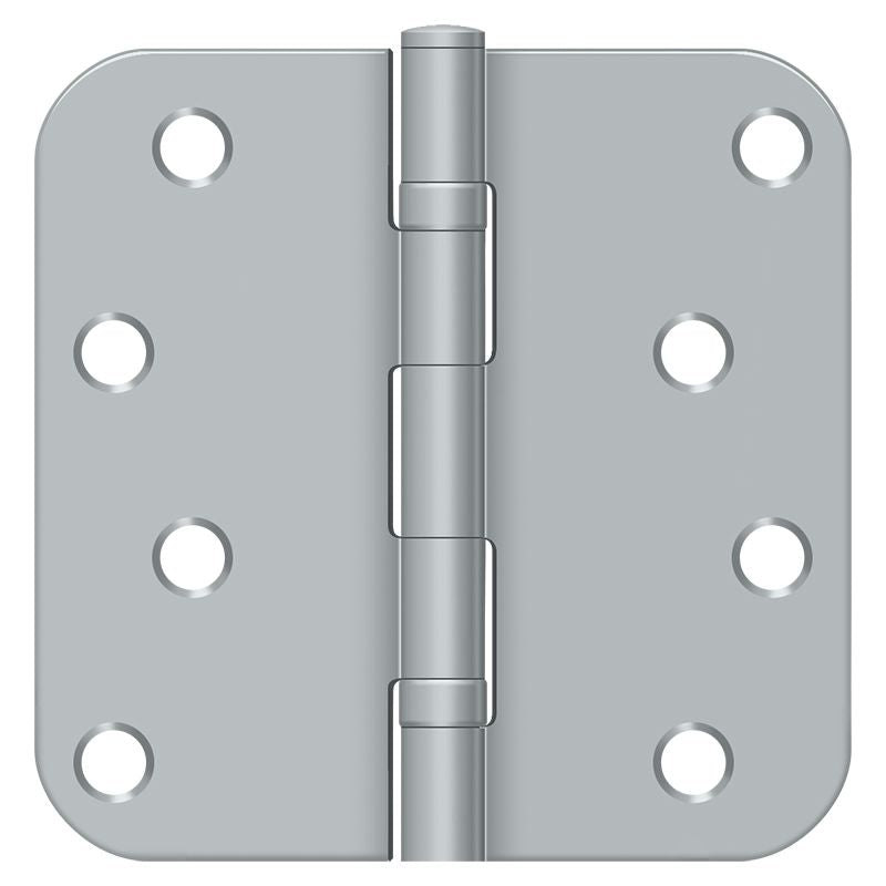 Deltana S44R5BB26D 4" x 4" x 5/8" Radius Hinge; Ball Bearings; Satin Chrome Finish