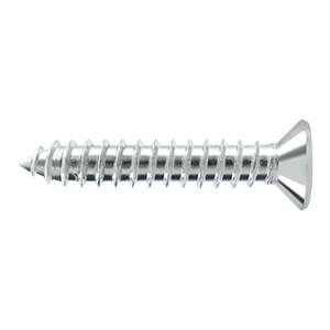 Deltana SCWB12125U26.BG Bag of 100 Wood Screws; SB; #12 x 1-1/4"; Bright Chrome Finish