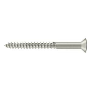 Deltana SCWB1225U15.BG Bag of 100 Wood Screws; SB; #12 x 2-1/2"; Satin Nickel Finish