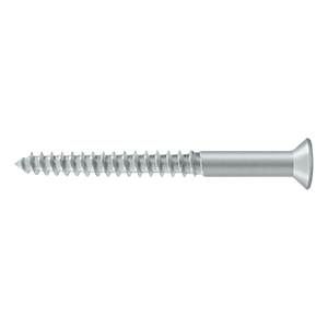 Deltana SCWB1225U26D.BG Bag of 100 Wood Screws; SB; #12 x 2-1/2"; Satin Chrome Finish