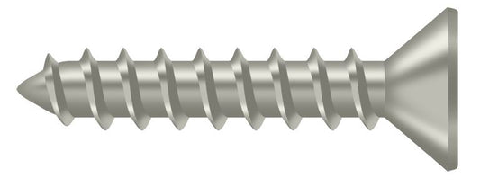 Deltana SCWS1010U15 Wood Screw; ST; #10 x 1"; Satin Nickel Finish