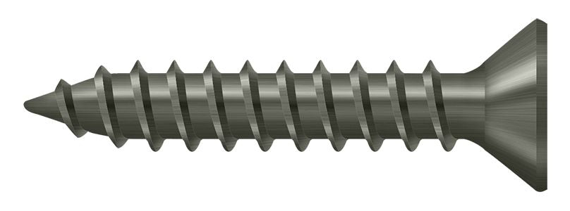 Deltana SCWS910U15A Wood Screw; Steel; #9 x 1"; Antique Nickel Finish