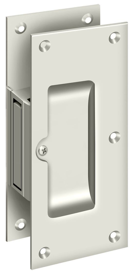 Deltana SDP60U14 Decorative pocket Lock 6"; Passage; Bright Nickel Finish