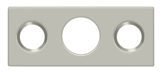 Deltana SP7FBR15 Strike Plate For 7" Flush Bolt; Satin Nickel Finish