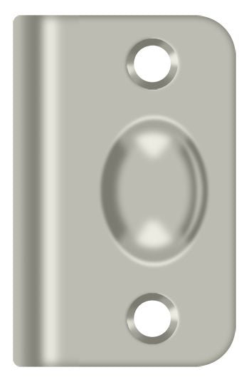 Deltana SPB349U15 Strike Plate for Ball Catch and Roller Catch; Satin Nickel Finish