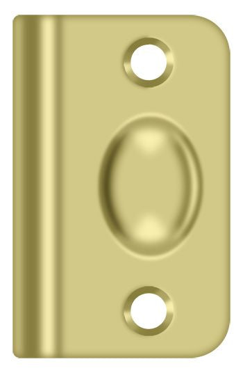 Deltana SPB349U3 Strike Plate for Ball Catch and Roller Catch; Bright Brass Finish