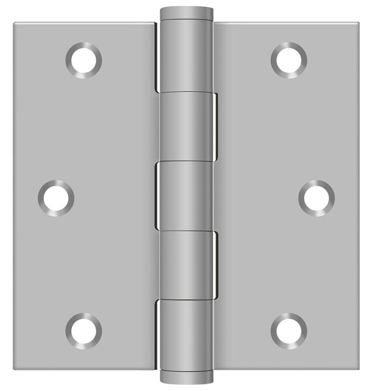 Deltana SS33U32D 3" x 3" Square Hinge; Satin Stainless Steel Finish