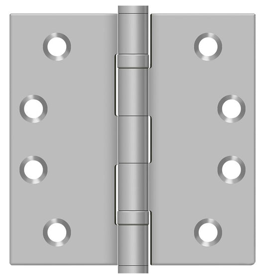 Deltana SS44BU32D-R 4" x 4" Square Hinge; Residential; Satin Stainless Steel Finish