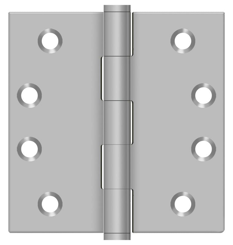 Deltana SS44U32D-R 4" x 4" Square Hinge; Residential; Satin Stainless Steel Finish