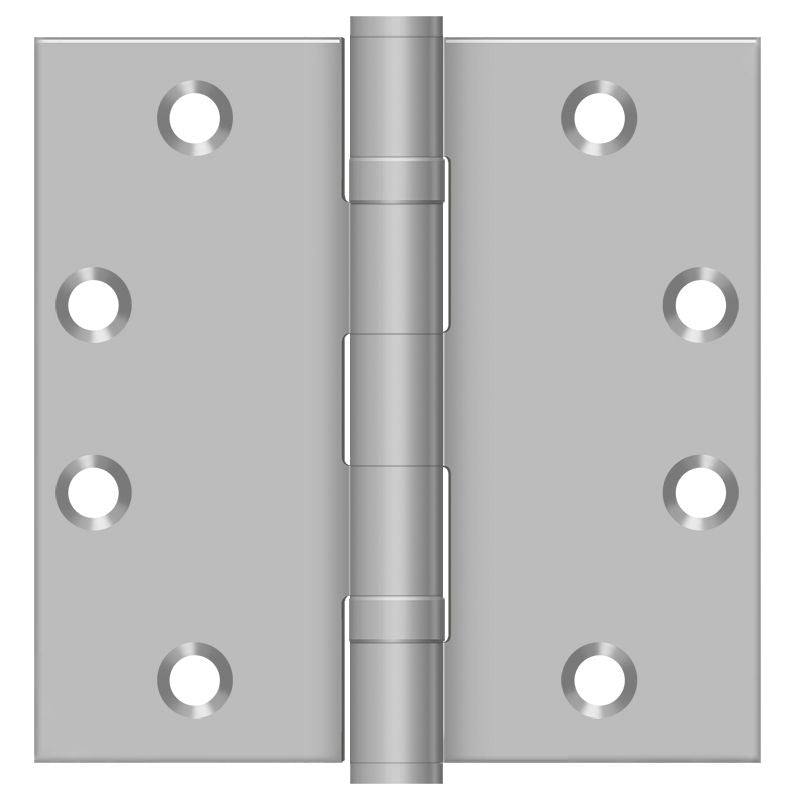 Deltana SS45BU32D 4-1/2" x 4-1/2" Square Hinge; Satin Stainless Steel Finish