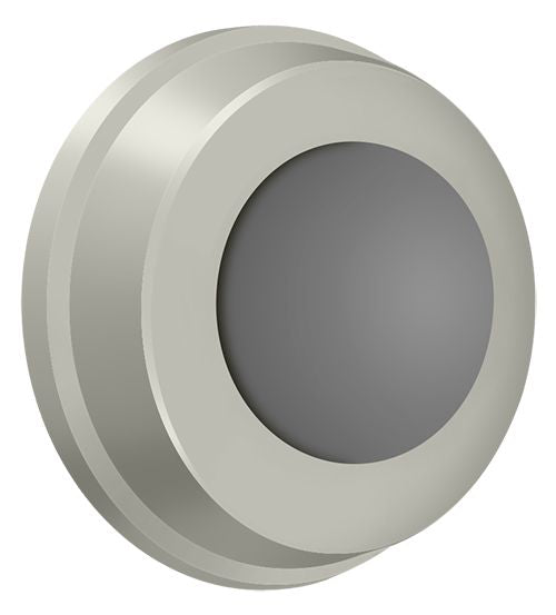 Deltana WB100U15 Flush Bumper 1" Diameter; Satin Nickel Finish