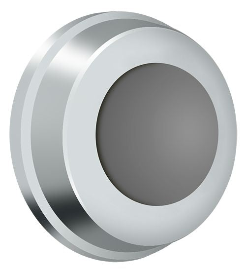 Deltana WB100U26 Flush Bumper 1" Diameter; Bright Chrome Finish