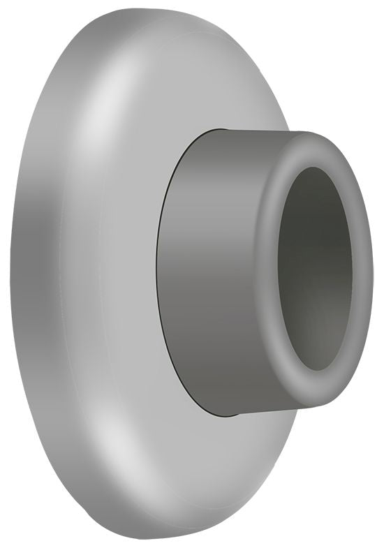 Deltana WB250U32D Wall Mount Concave Flush Bumper; 2-1/2" Diameter; Satin Stainless Steel Finish