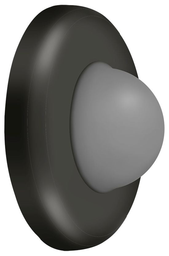 Deltana WBC250U10B Wall Mount Convex Flush Bumper; 2-1/2" Diameter; Oil Rubbed Bronze Finish