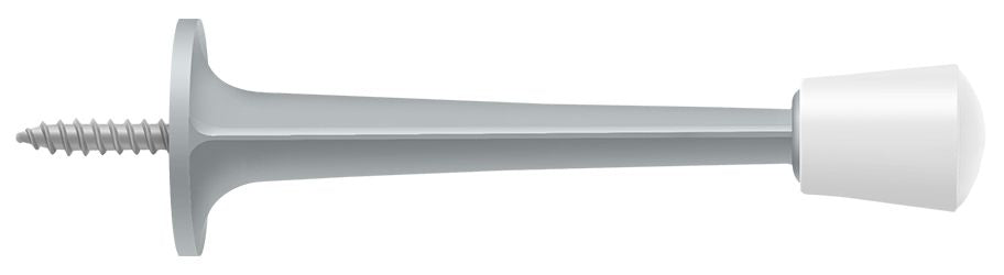 Deltana ZBDS30U26D 3" Baseboard Door Bumper; Zinc Die-Cast; Satin Chrome Finish